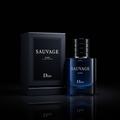 Dior Sauvage Elixir cologne on black background