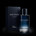 Dior Sauvage Eau de Parfum on black background