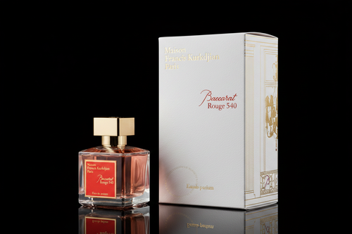 Baccarat Rouge 540 on black background